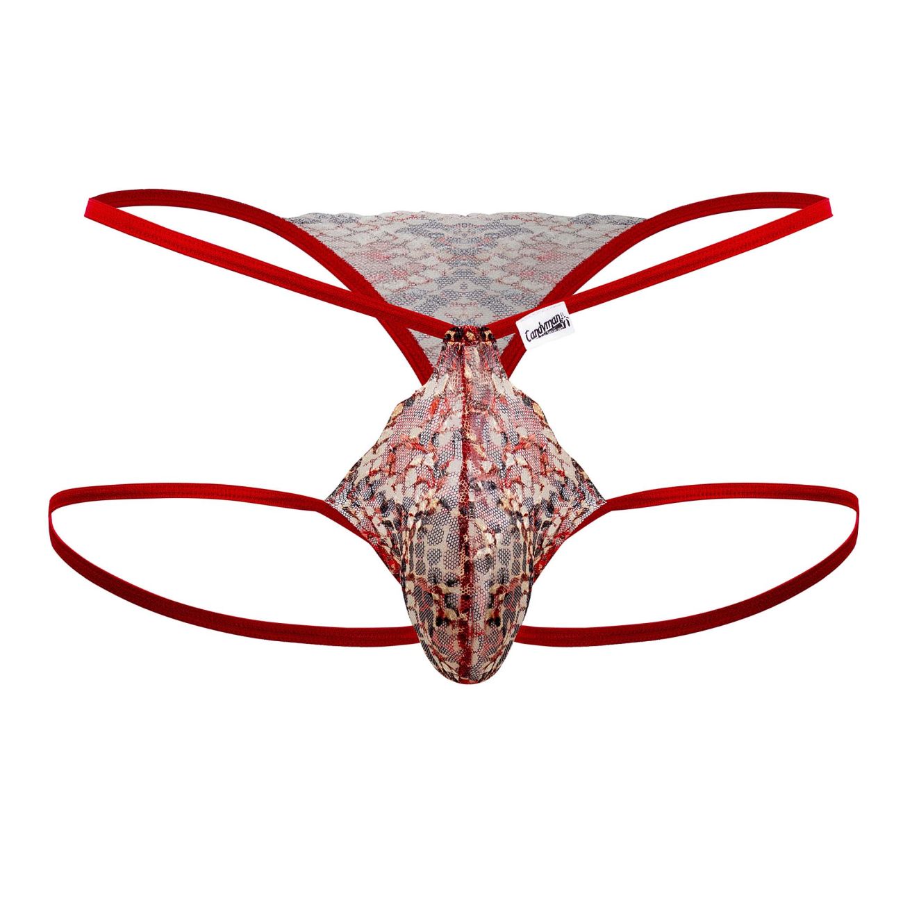 JCSTK - CandyMan 99668 Jock Thongs Red Print