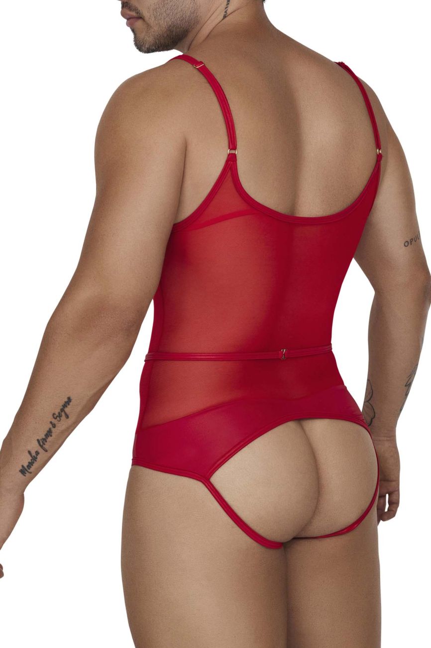 JCSTK - CandyMan 99670 Harness Bodysuit Red