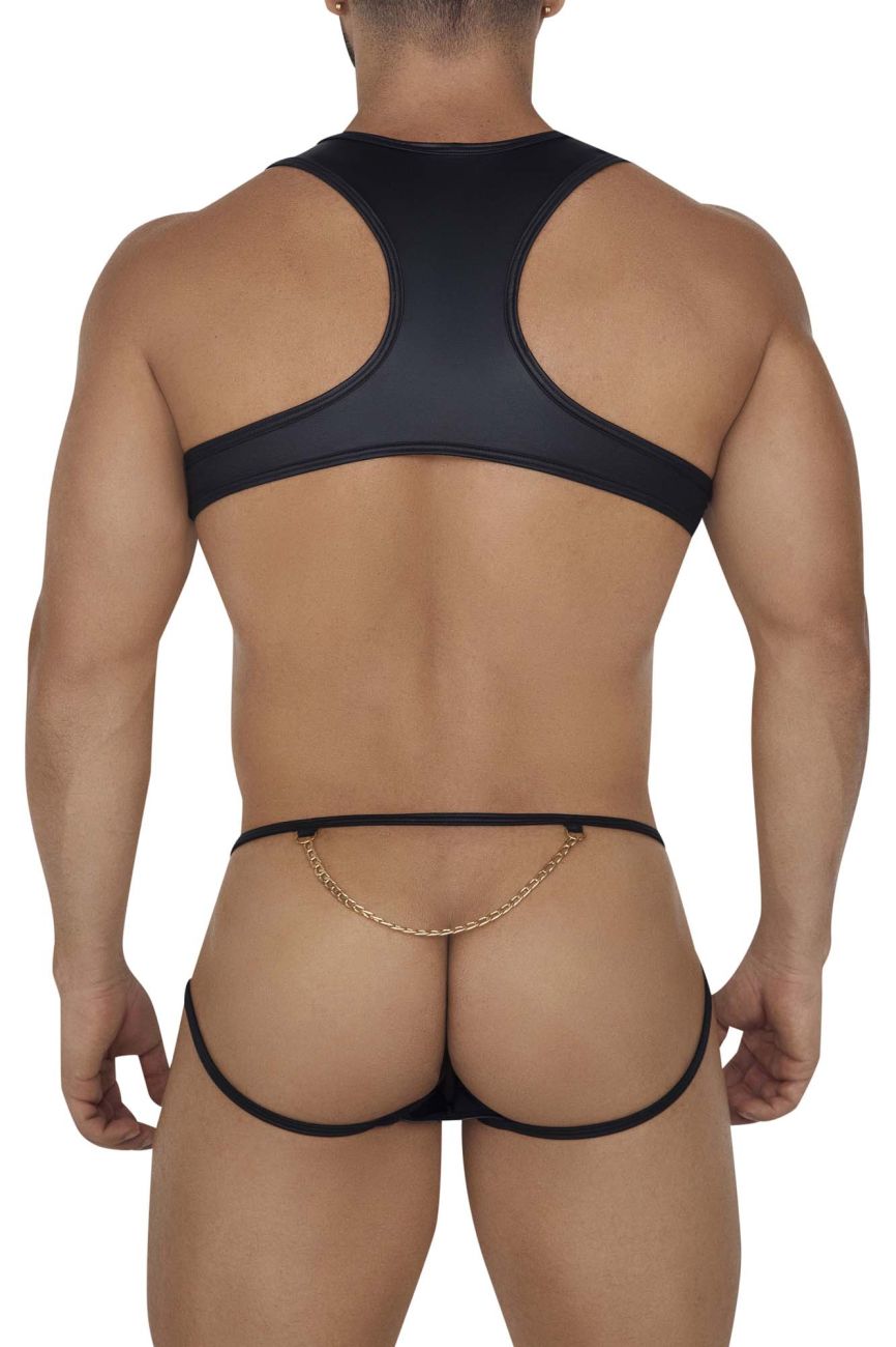 JCSTK - CandyMan 99682 Harness Jock Two Piece Set Black