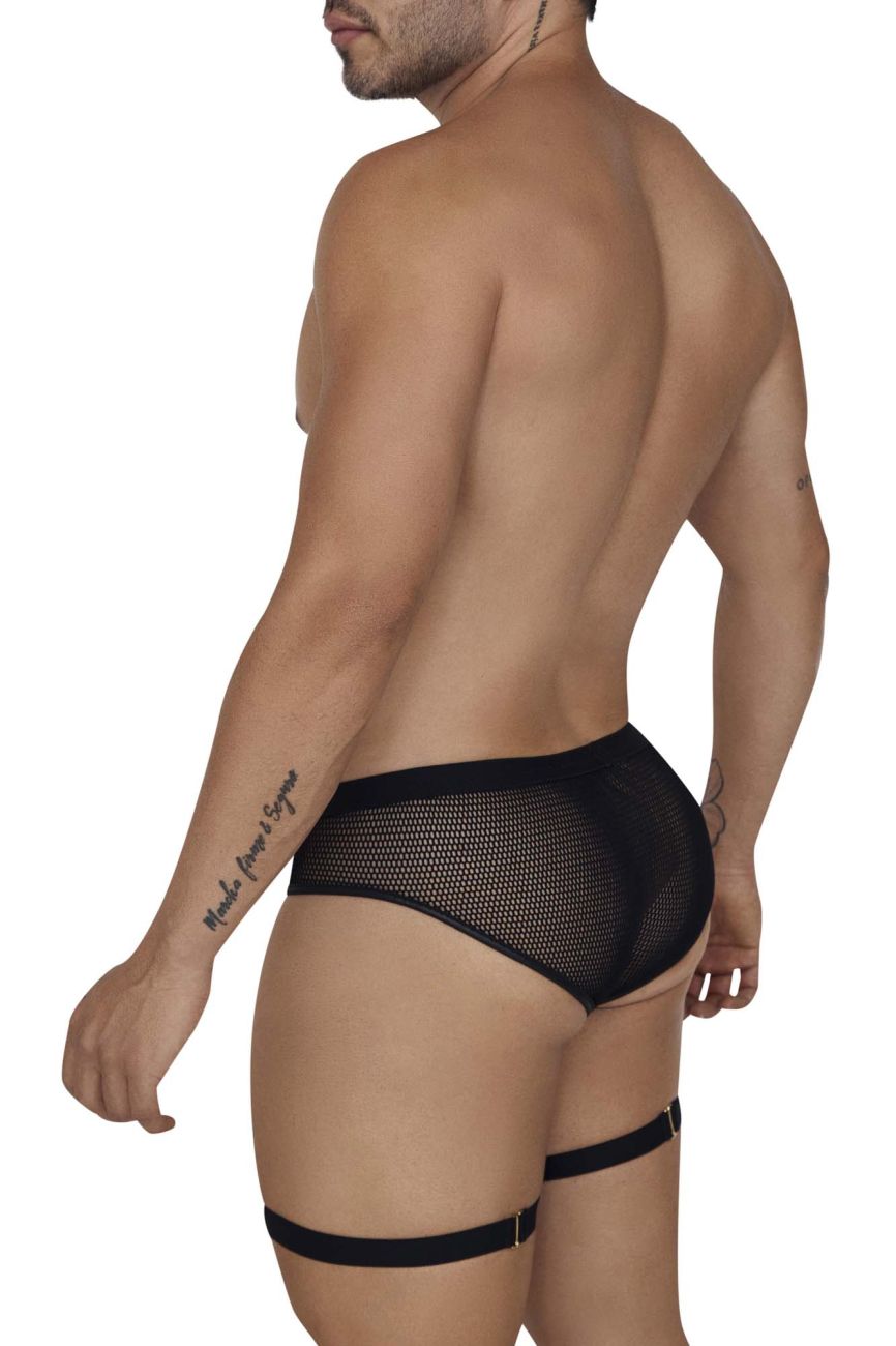 JCSTK - CandyMan 99684 Garter Briefs Black