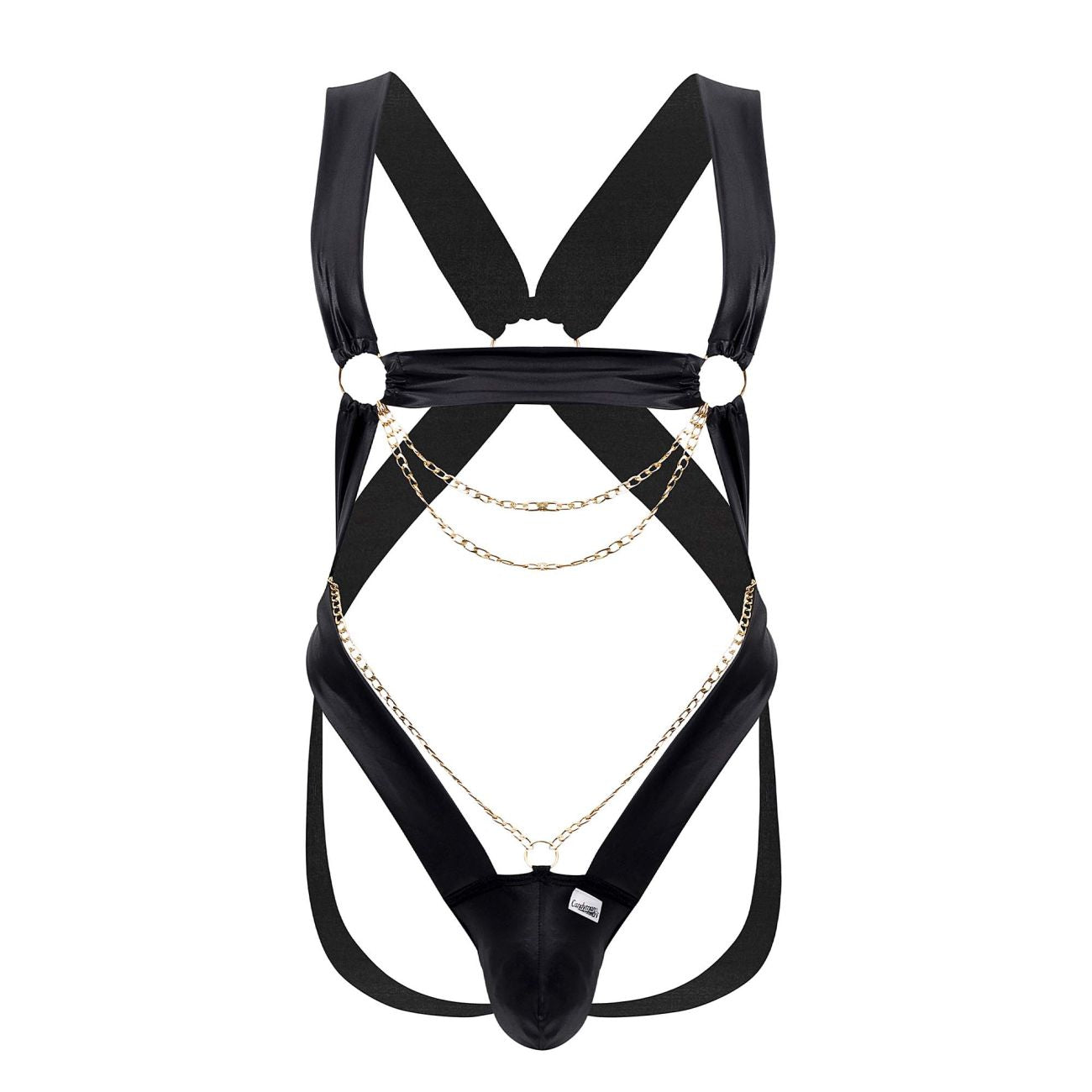 JCSTK - CandyMan 99695 Harness Bodysuit Black