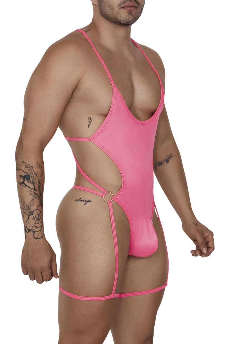 JCSTK - CandyMan 99697 Garter Bodysuit Pink