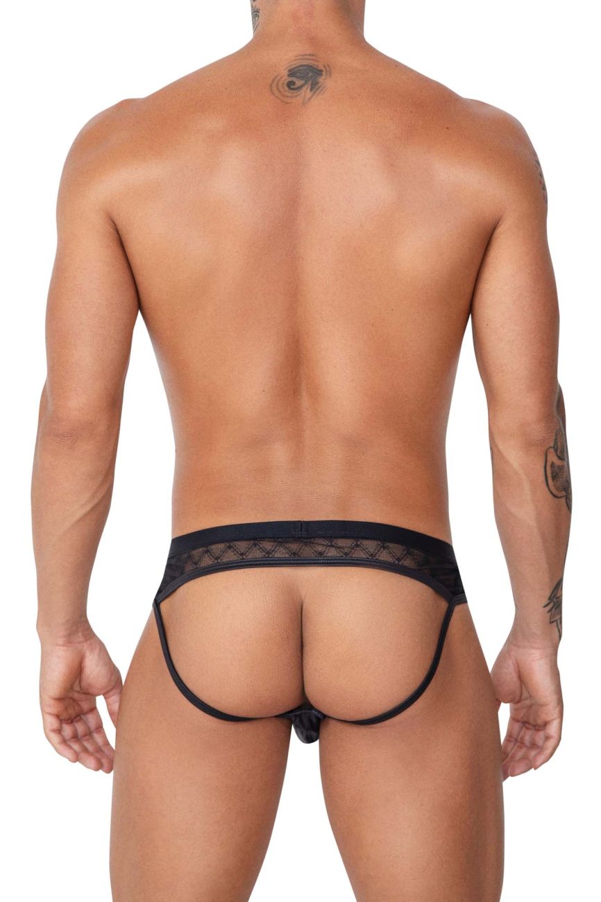 JCSTK - CandyMan 99763 Lace Jockstrap Black