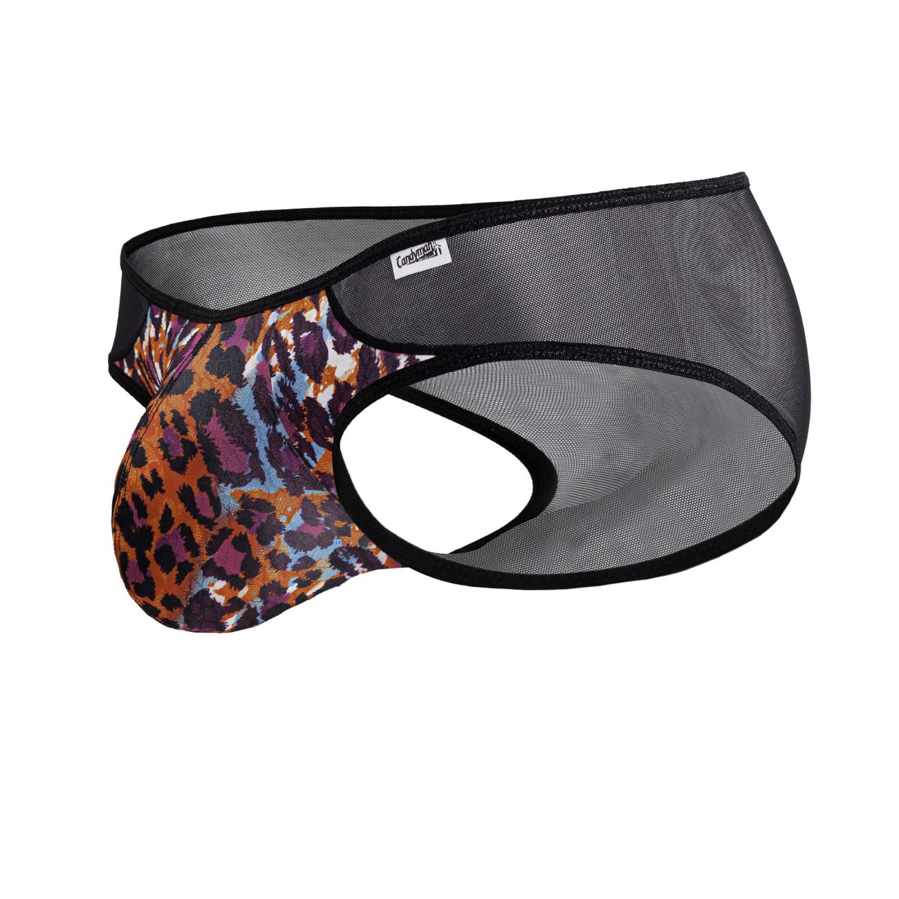 CandyMan 99879 Mens Vibrant Leopard Briefs Animal Print