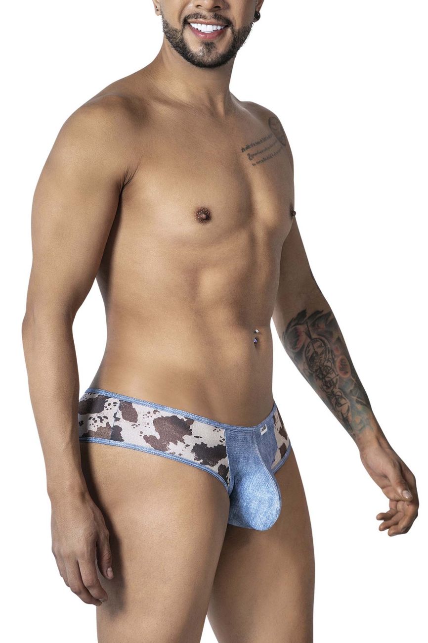 CandyMan 99900 Cowboy Mens Denim Animal Print Briefs
