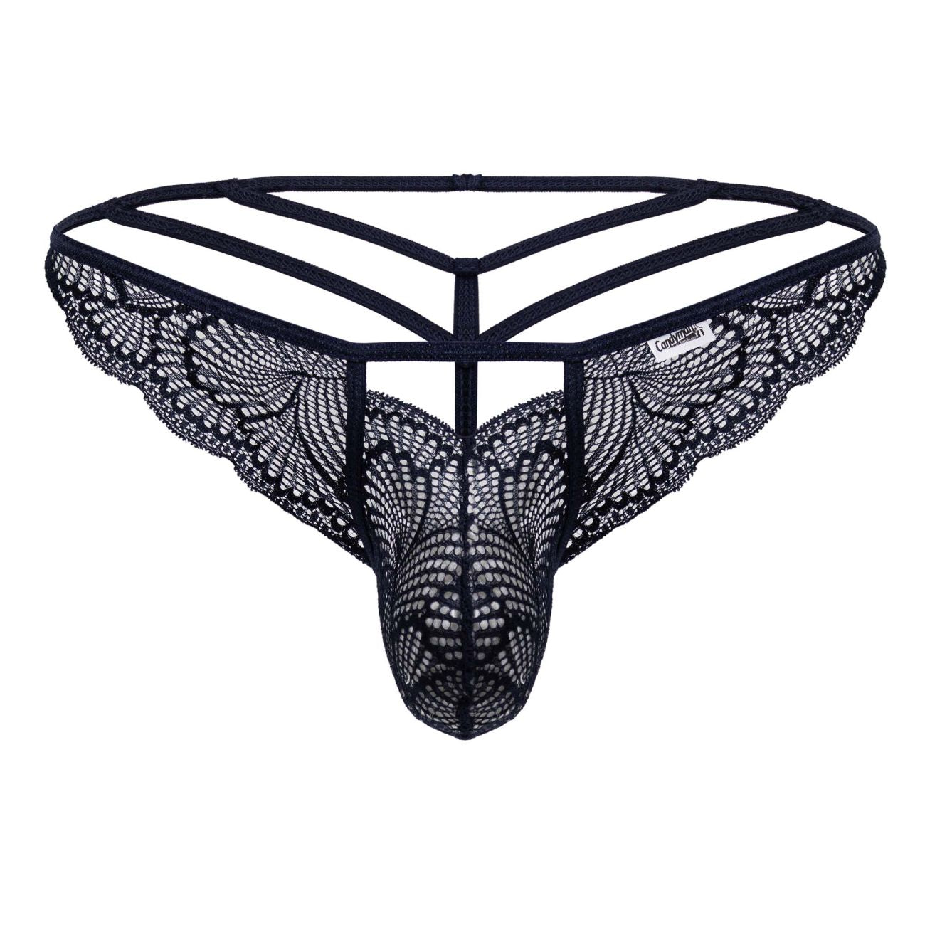 CandyMan 99910 Mens Sexy Lace Thongs Navy