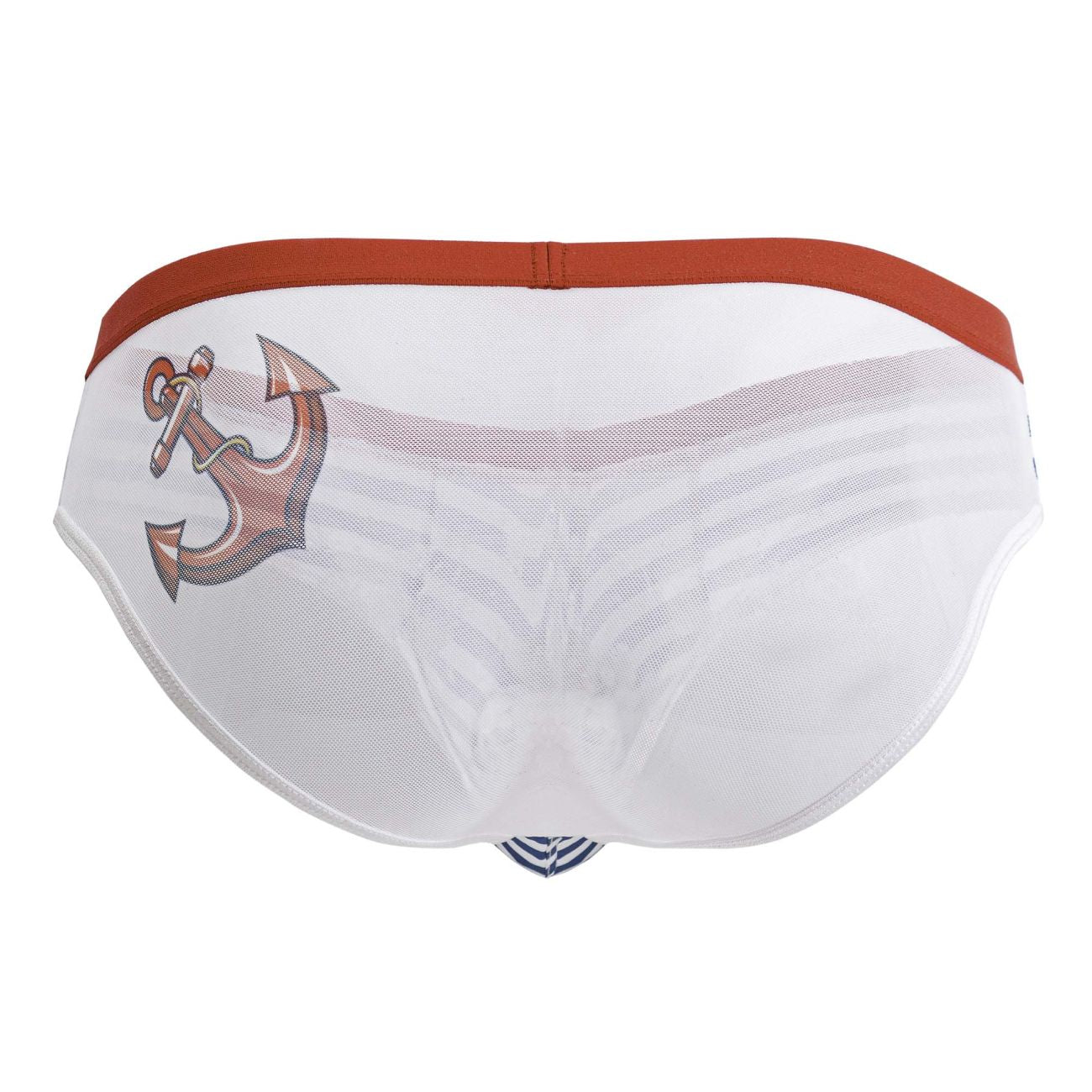 CandyMan 99918 Male Sailor Costume Briefs Blue-White