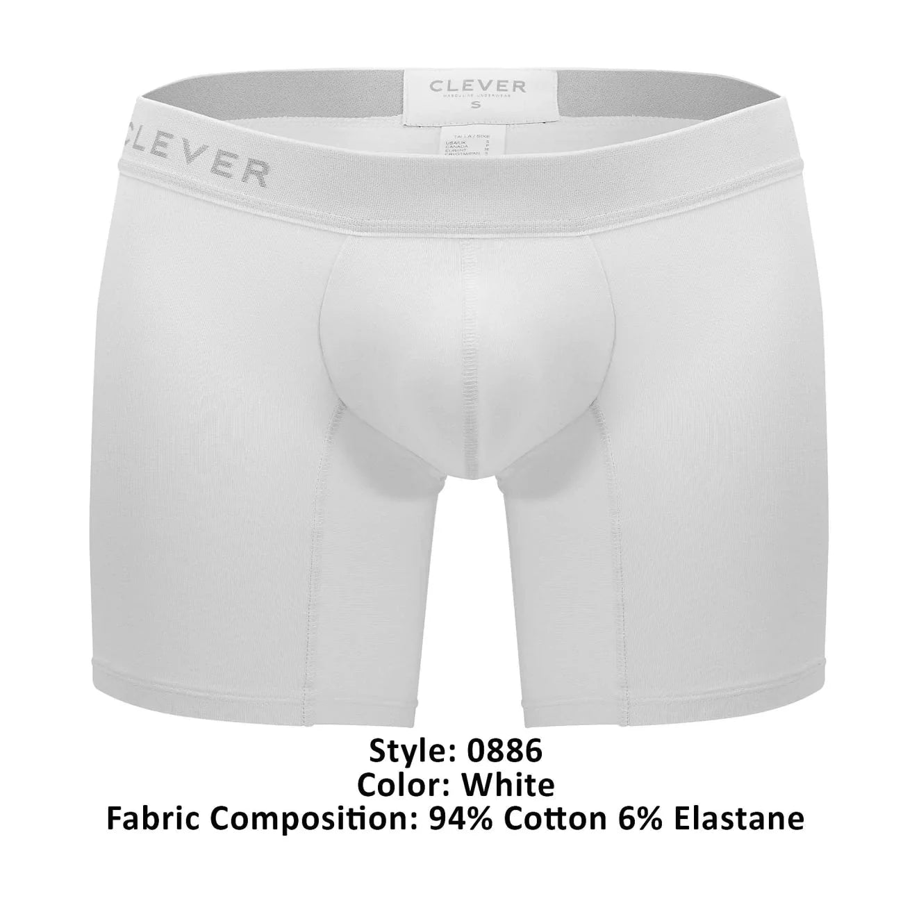 Clever 0886 Caribbean Boxer Briefs White