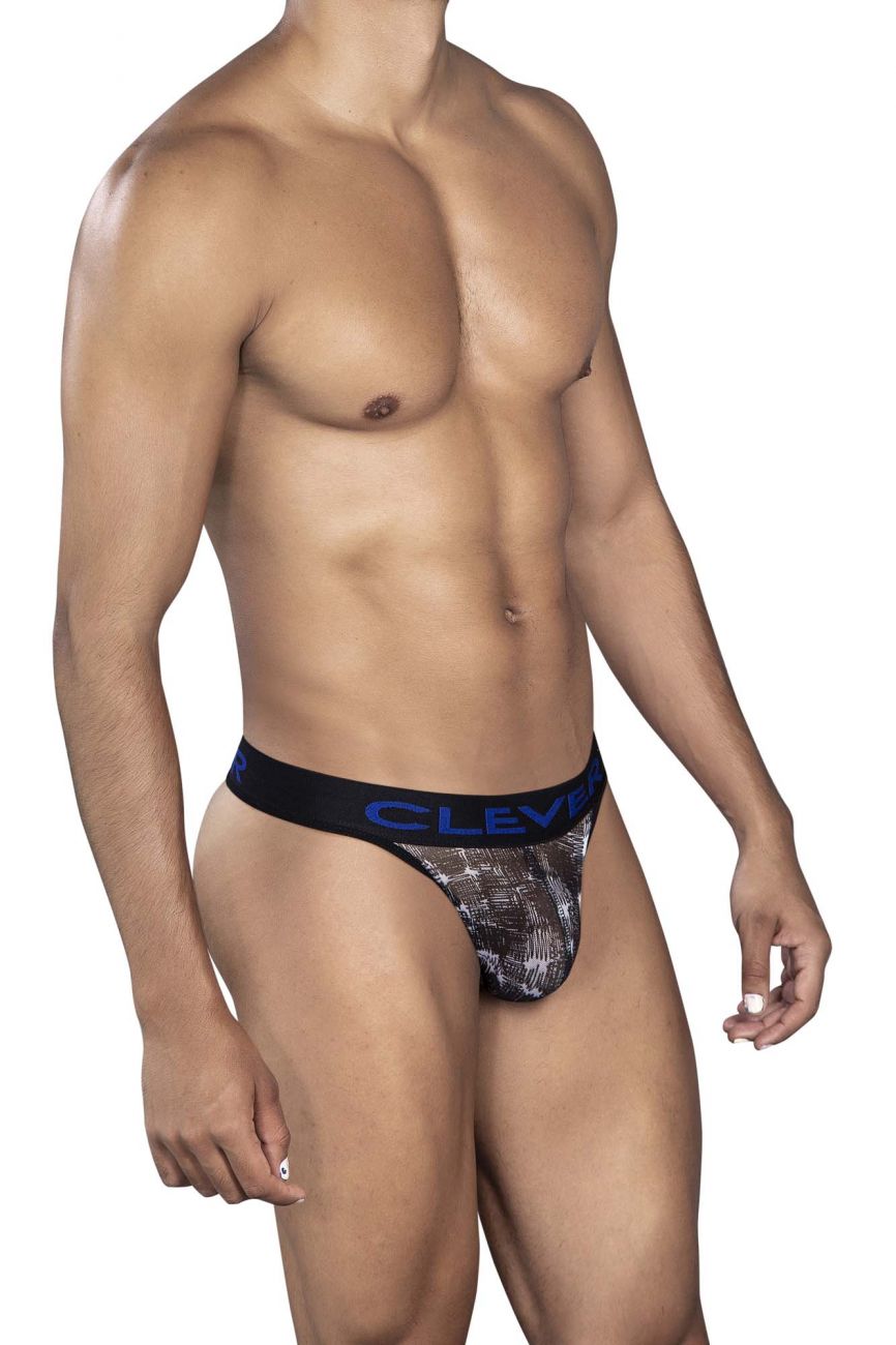 Clever 0920 Code Thongs Black