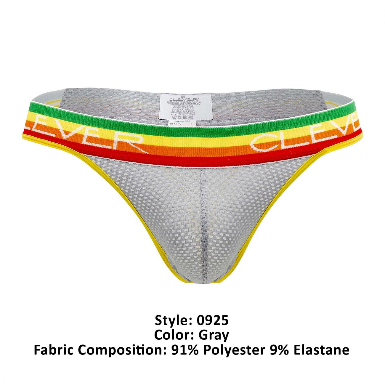 Clever 0925 Luky Thongs Gray Rainbow