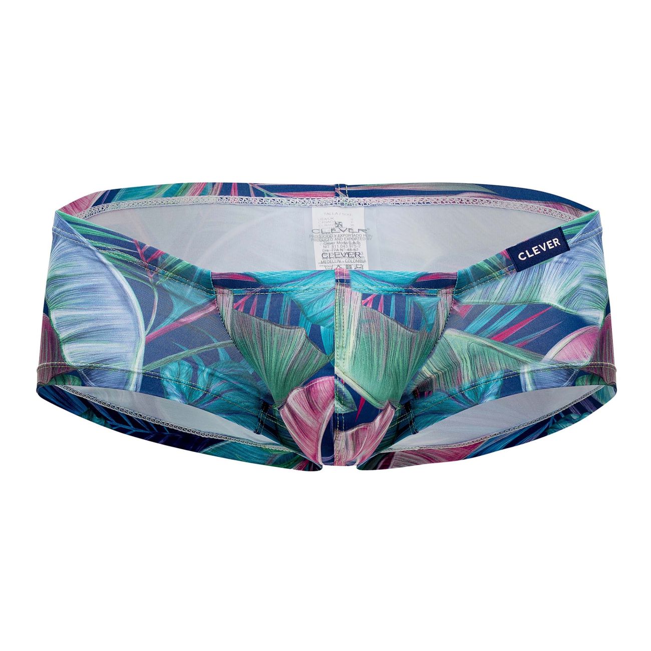 Clever 0962 Waves Trunks Dark Blue Multi