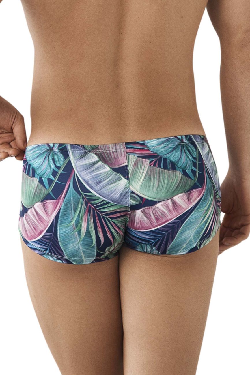 Clever 0962 Waves Trunks Dark Blue Multi