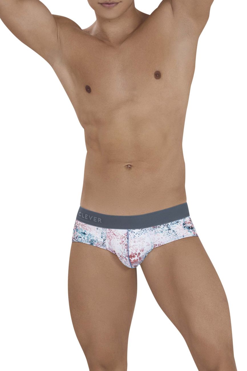 Clever 1133 Sacred Briefs White Print