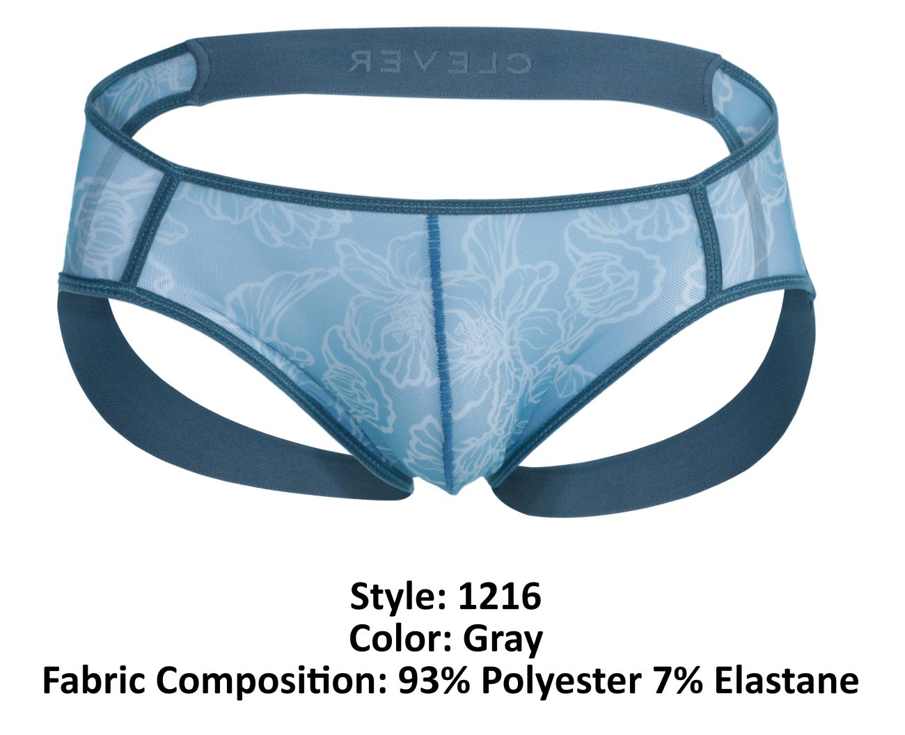 Clever 1216 Avalon Jockstrap Gray