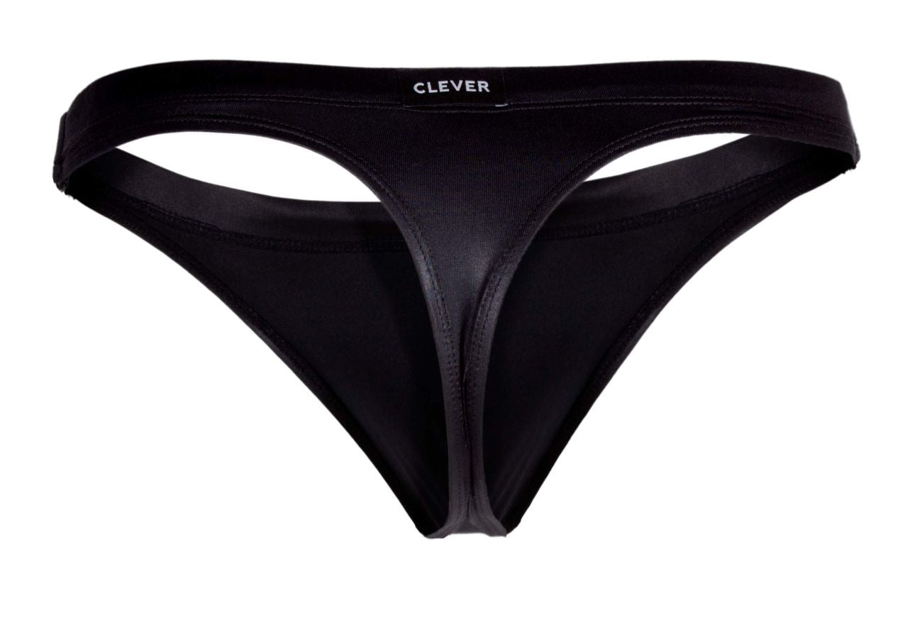 Clever 1230 Karma Thongs with Ring Sides Black