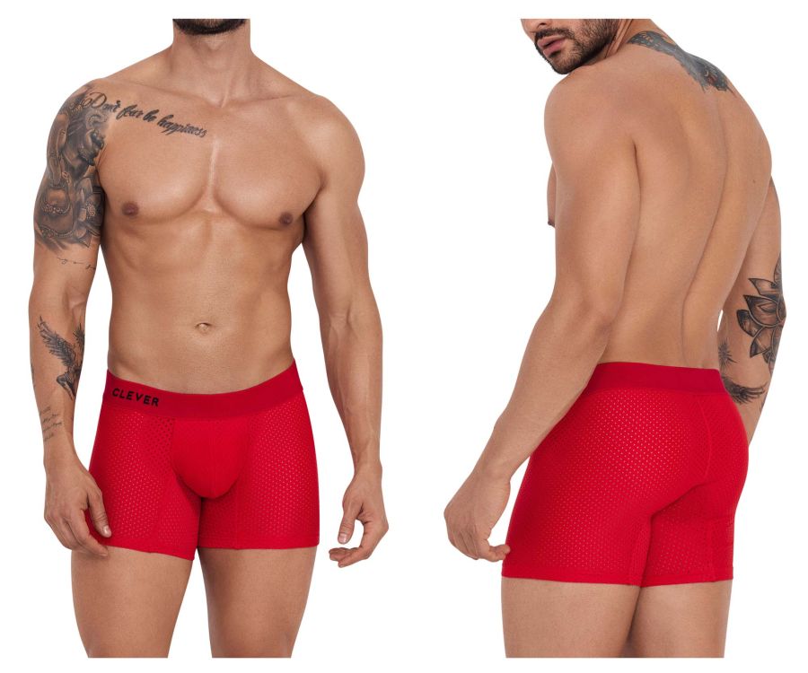 Clever 1260 Euphoria Boxer Briefs Red