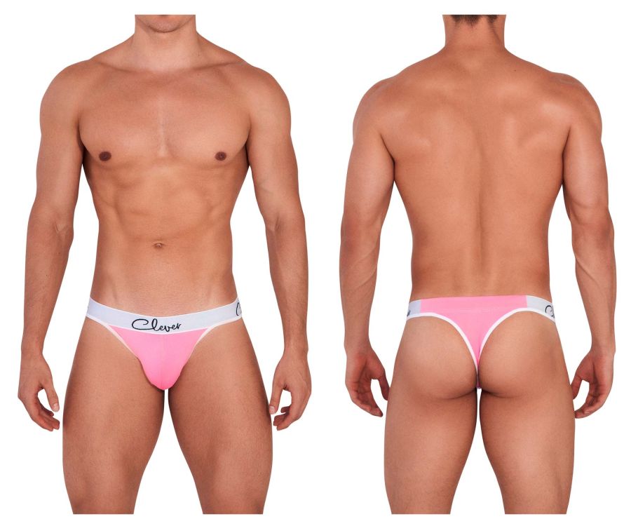 Clever 1408 Wood Thongs Pink