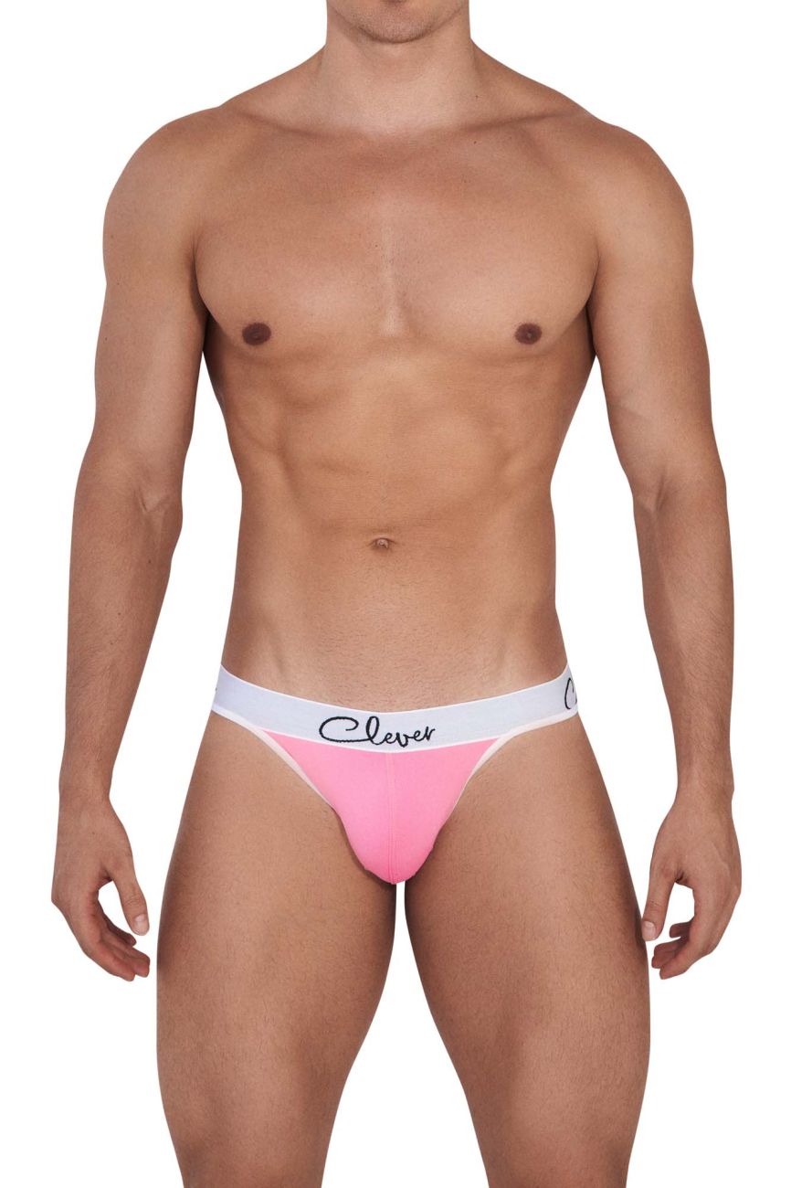 Clever 1408 Wood Thongs Pink