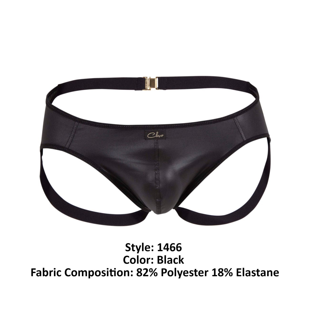 Clever 1466 Misty Jockstrap Black