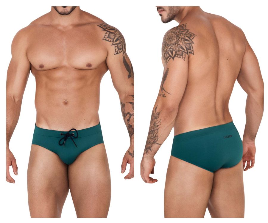 Clever 1514 Acqua Swim Briefs Green