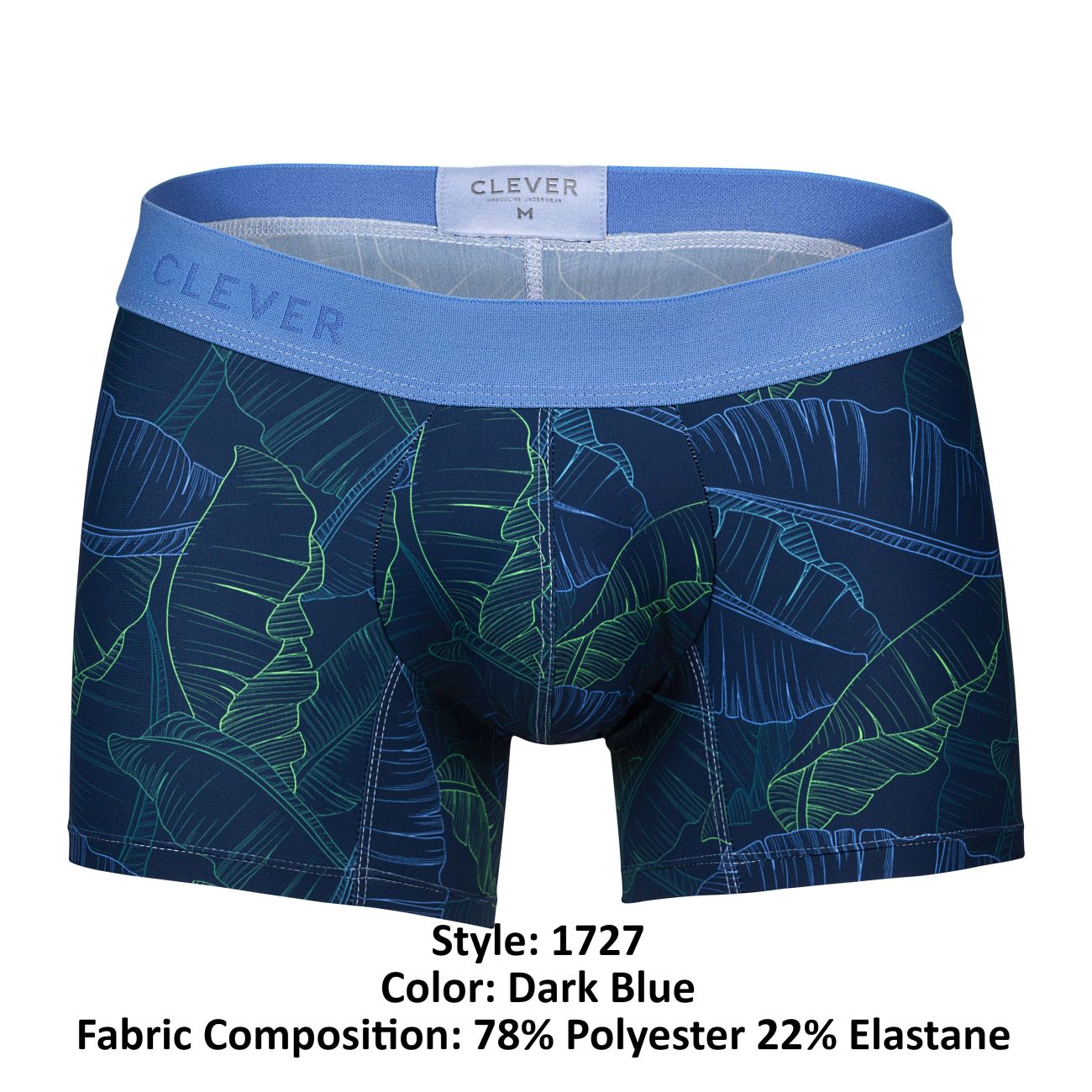Clever 1727 Mens Shape & Comfort Trunks Dark Blue