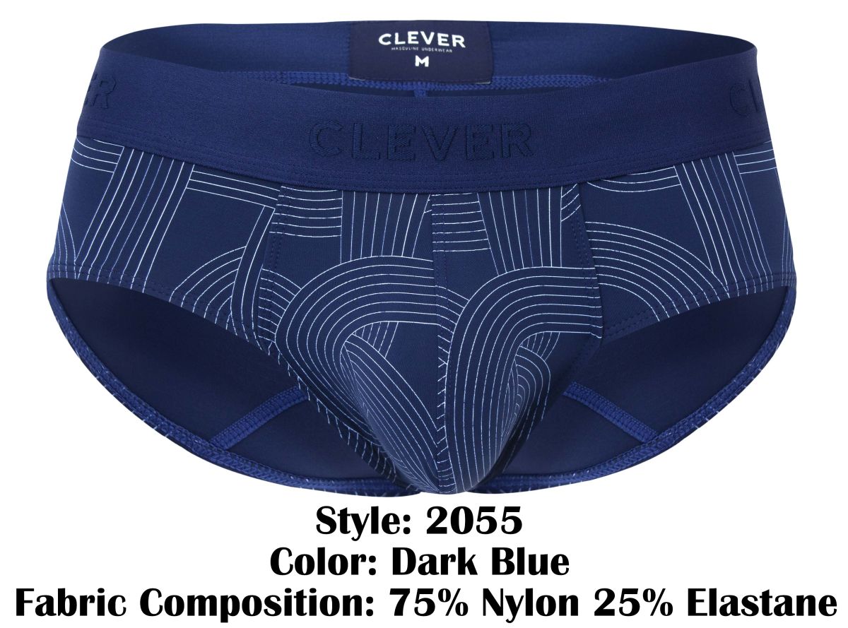 Clever 2055 Mens Bodyhugging Classic Briefs Dark Blue