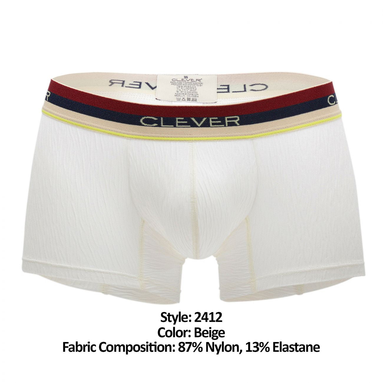 Clever 2412 Antonio Boxer Briefs Beige