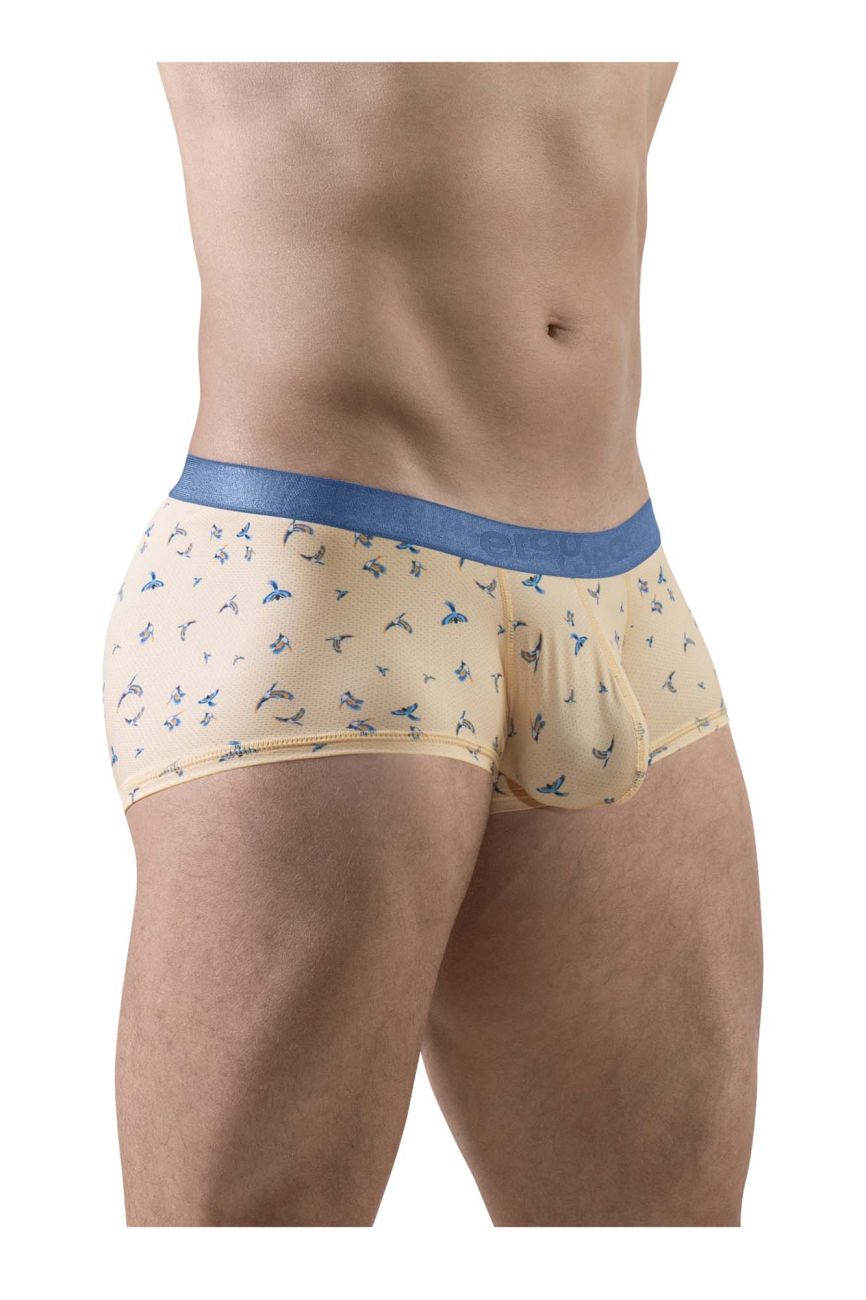 ErgoWear EW1774 SLK SE  Male Comfortable Trunks Peach Birds