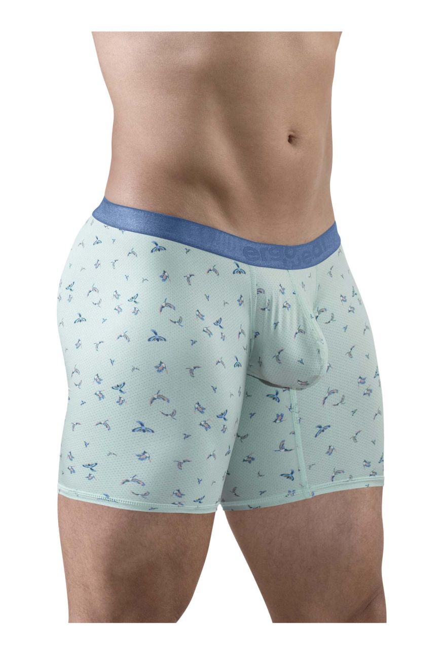 ErgoWear EW1779 SLK SE Male Comfortable Boxer Briefs Frost Birds