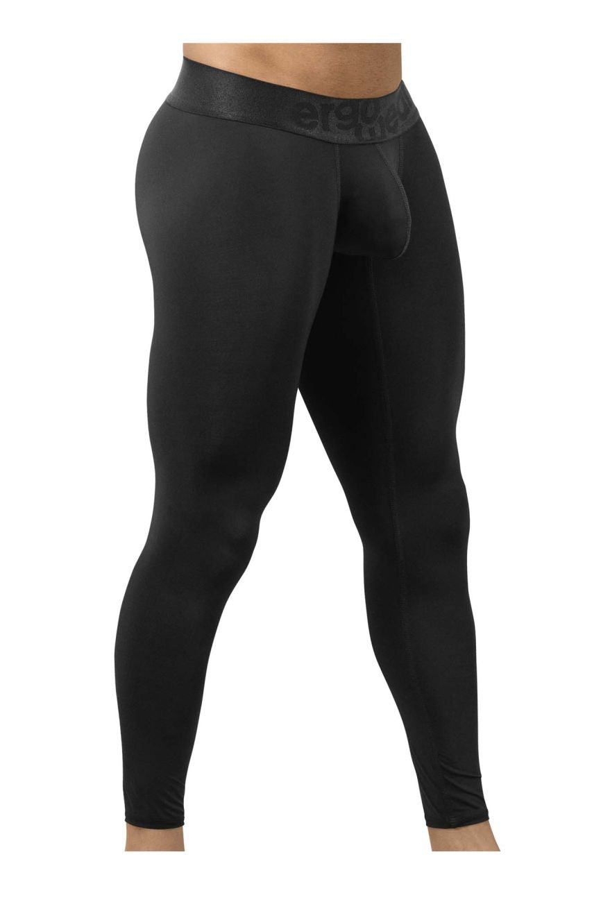ErgoWear EW1784 MAX BOLD Male Athletic Leggings Black