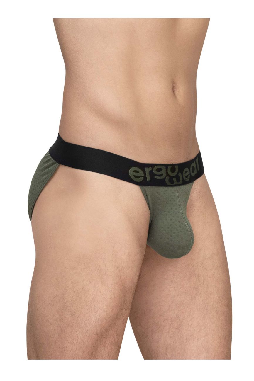 ErgoWear EW1786 MAX FLOW Mens Sleek Bikini Brief Dark Green