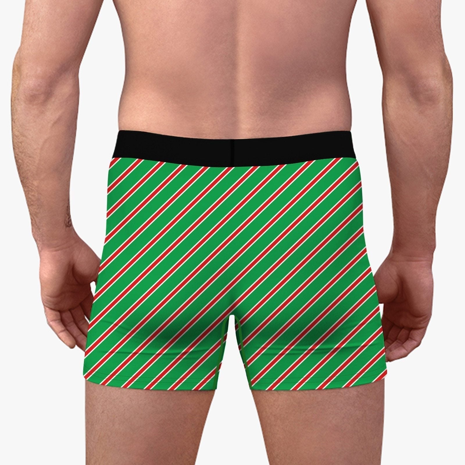 JCSTK - XMAS GIFT - Mens Christmas Boxer Shorts Printed Gift Wrap with Bow