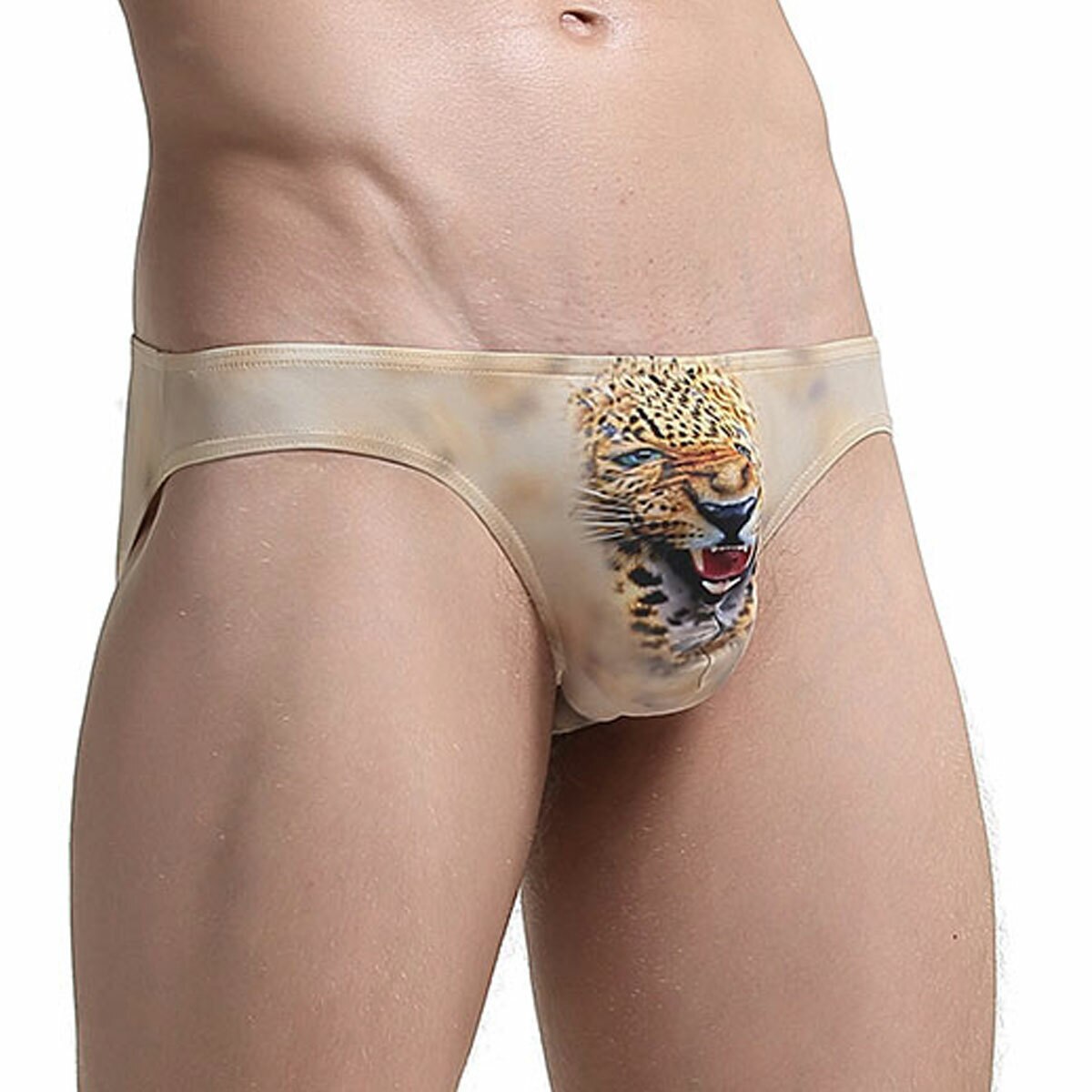 JCSTK - Mens Yellow Leopard Brief