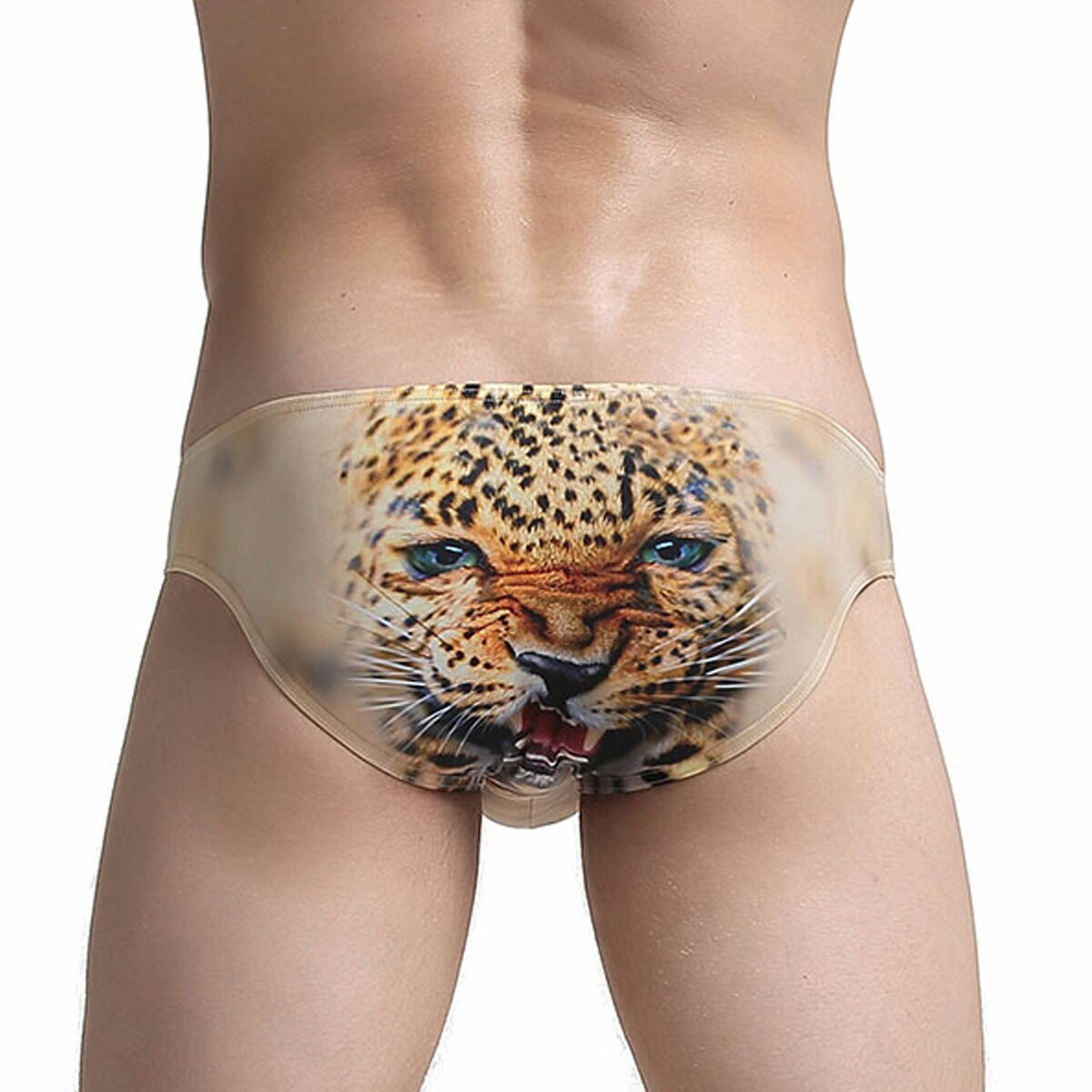 JCSTK - Mens Yellow Leopard Brief