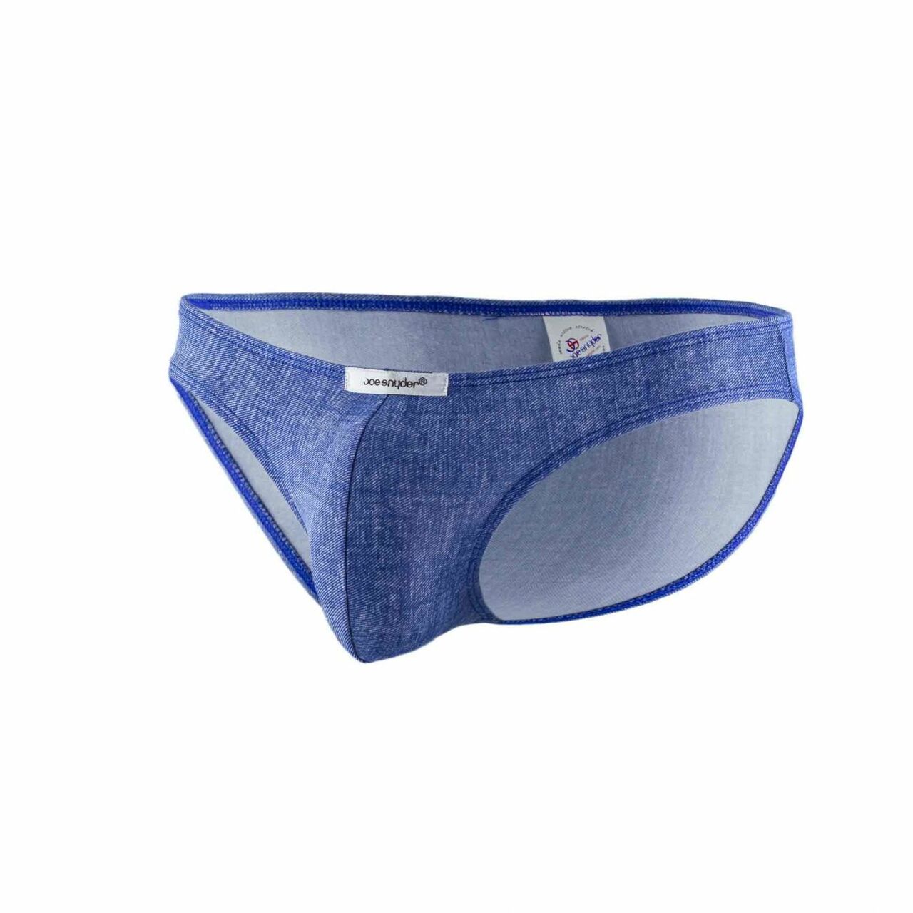 JCSTK - Mens Denim Look Spandex Bikini Brief Blue