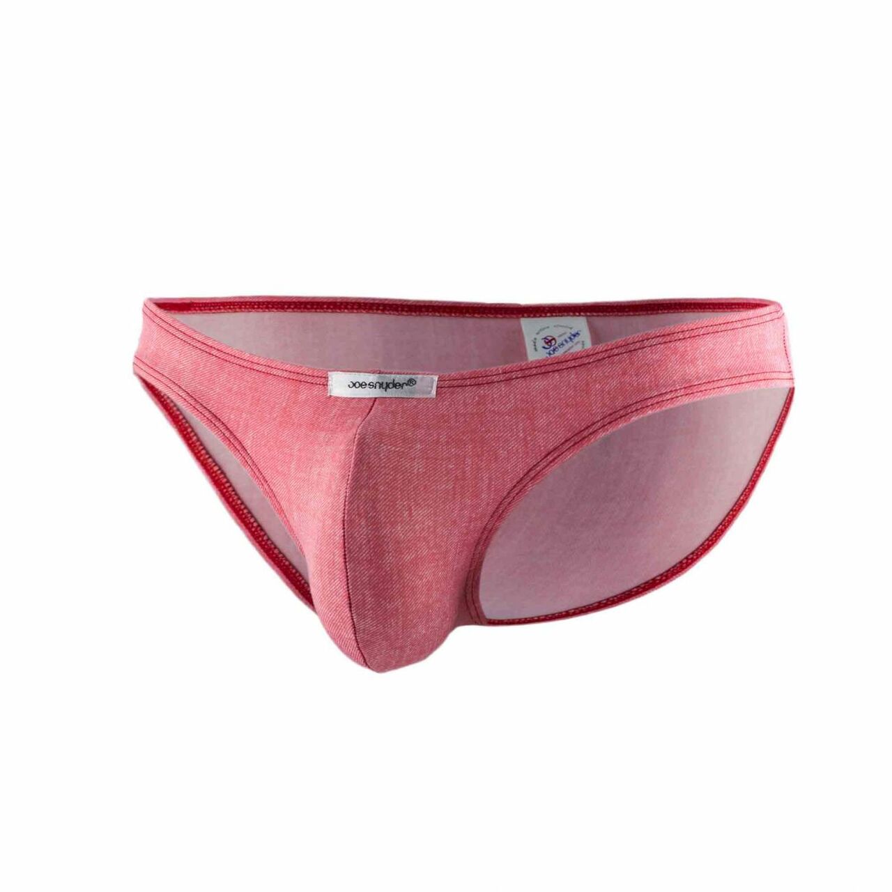 JCSTK - Mens Denim Look Spandex Bikini Brief Red