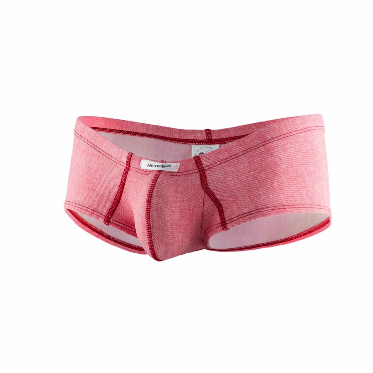 JCSTK - Mens Denim Look Cheek Boxer Briefs Red