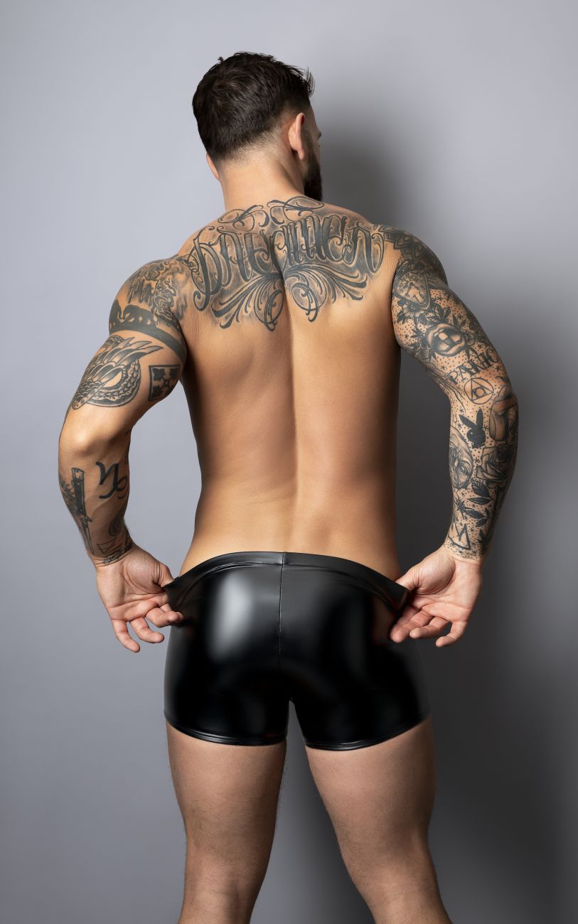 Male Power 153-301 Liquid Onyx 2.0 Male Wetlook Pouch Short Black
