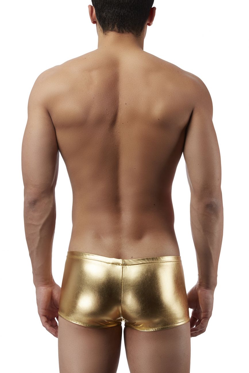 JCSTK - Male Power 153070 Heavy Metal Mini Short Boxer Briefs Gold