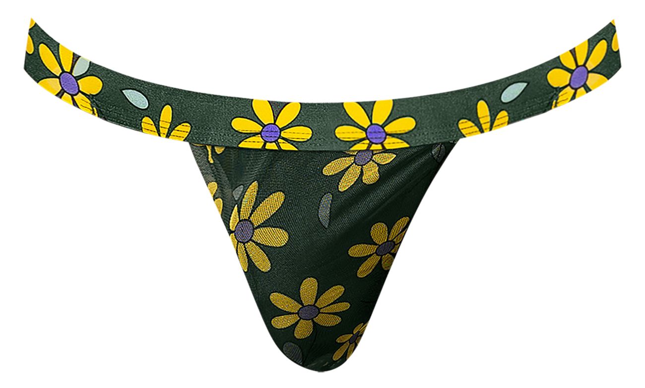 JCSTK - Male Power 433-285 Petal Power Micro Thong Daisy Print