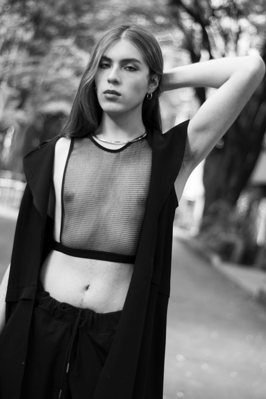 JCSTK - PLURAL PL007 Non-binary Underwear Crop Top Black