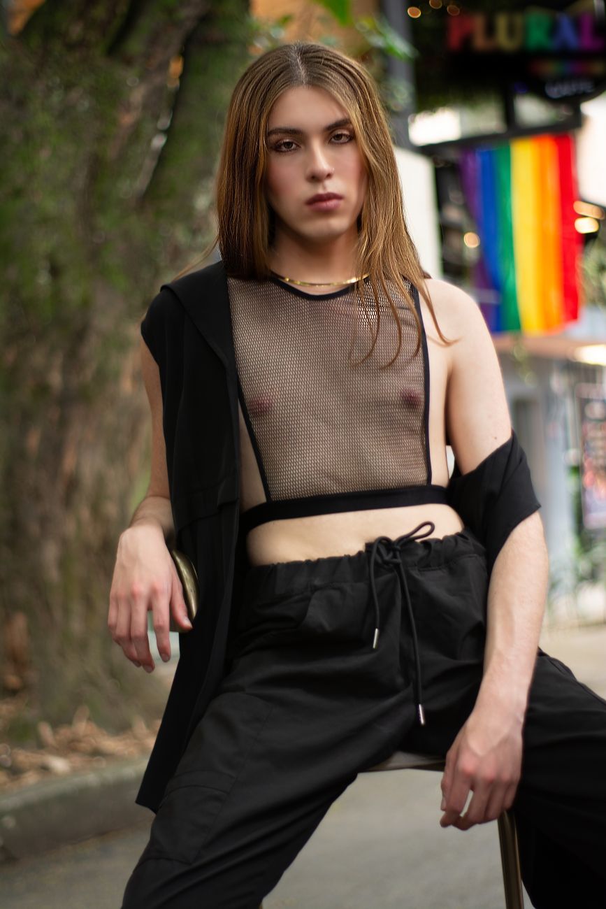 JCSTK - PLURAL PL007 Non-binary Underwear Crop Top Black