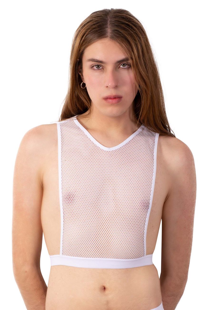 JCSTK - PLURAL PL007 Non-binary Underwear Crop Top White