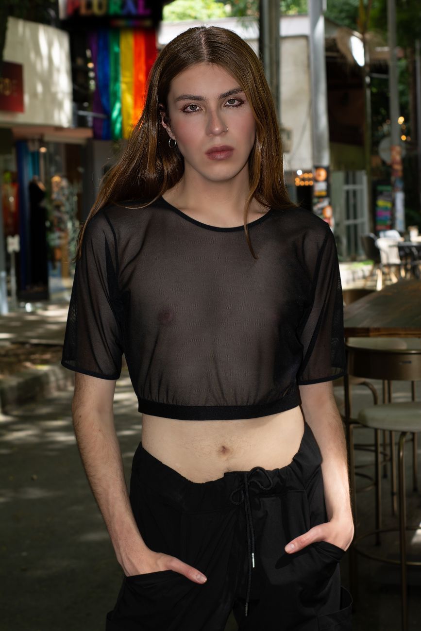 JCSTK - PLURAL PL009 Non-binary Underwear Crop Top Black