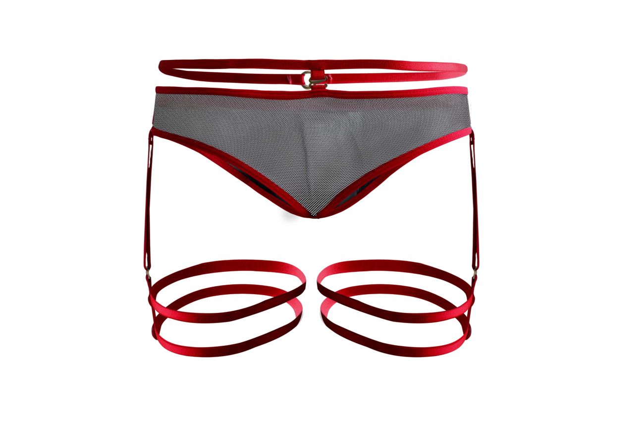 JCSTK - Pikante 1082 Lujueria Garter Thongs Red