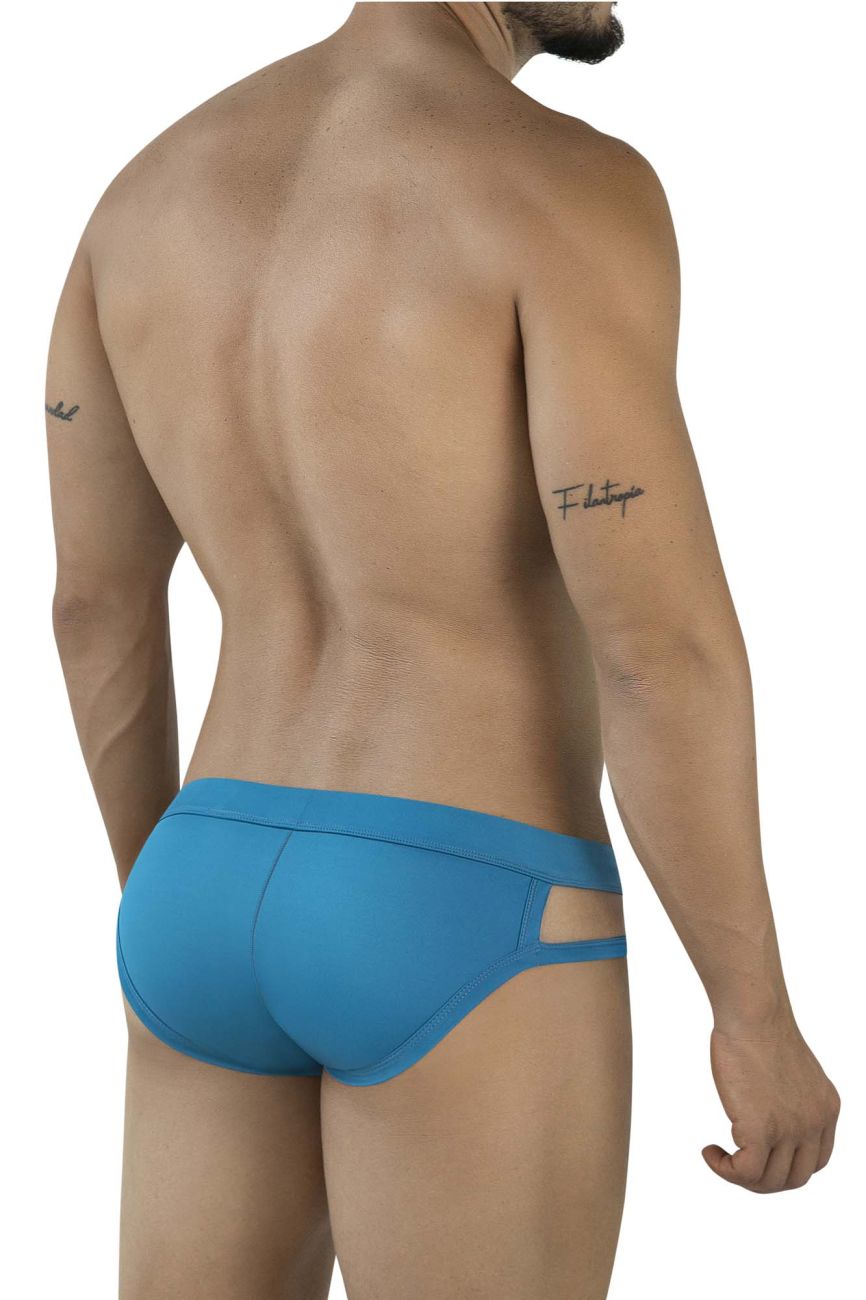 Pikante 2114 Lenox Mens Modern Minimalist Briefs Blue