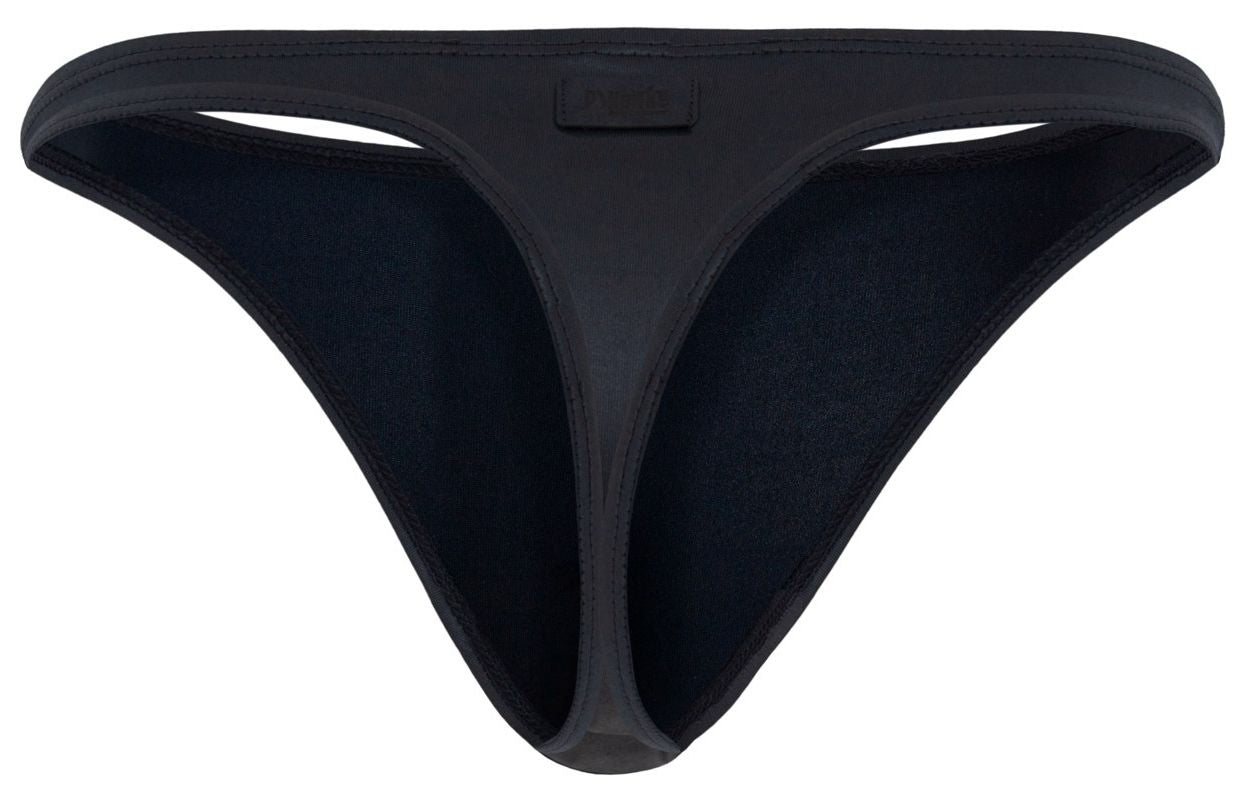 Pikante 2119 Candy Mens Bold Wet-look Thongs Black