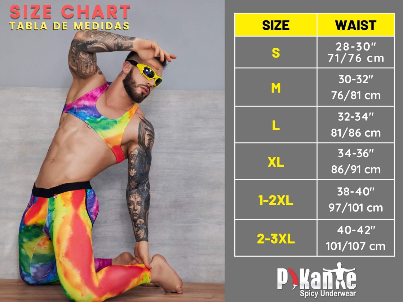 JCSTK - Pikante 1267 Ultra Crop Top Rainbow