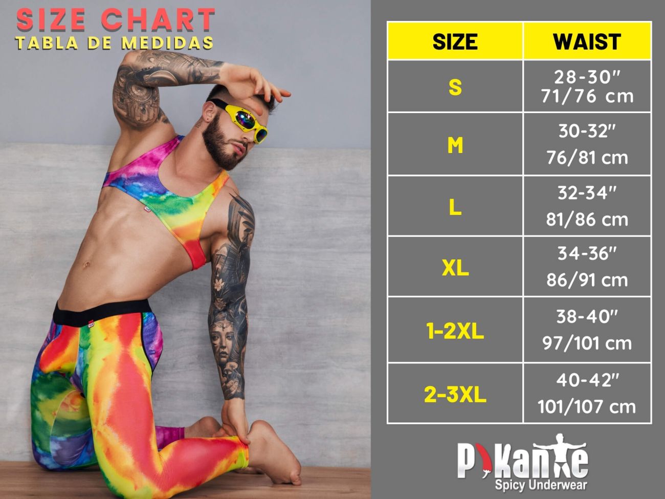 Pikante 2118 Candy Mens Bold Wet-look Briefs Black