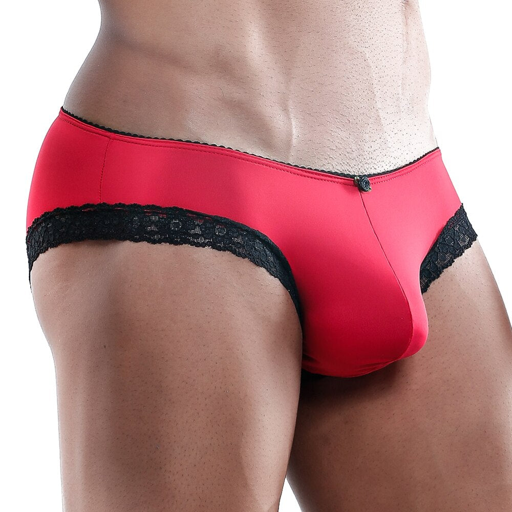 JCSTK - Secret Male SMI012 Panty for Men, Male Bikini Underwear Red